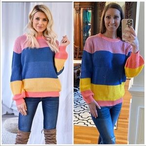 NWOT Colorful Like New CCB Boutique Sweater!